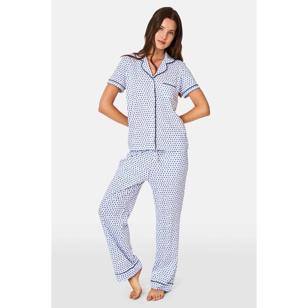 Roller Rabbit Hearts Fiora Pajamas Size SBLUE / S